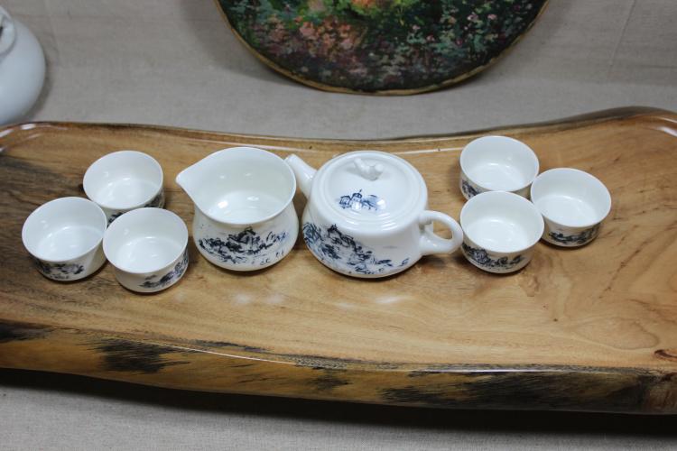 餐饮用品 德化手绘青花茶具 讲古吃茶系列 整套功夫茶具批发零售